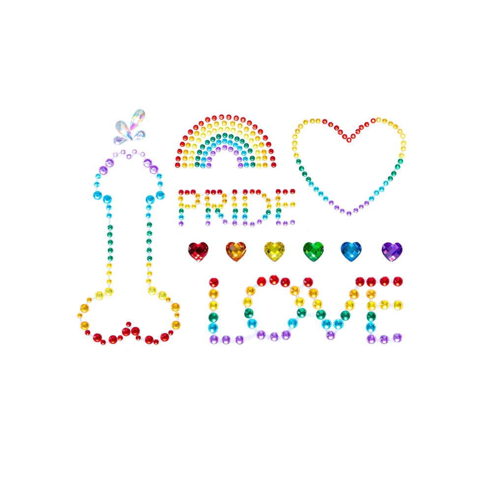 Leg Avenue - Pride Body Jewels Sticker - Rainbow